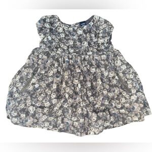 12-18M Baby Girl Floral Short Sleeve Dress